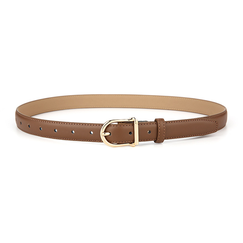 Women's Genuine Leather Thin Belt 2.3cm Width