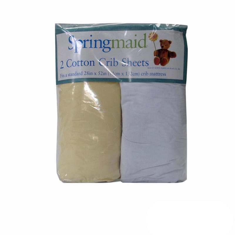 2 Piece of Baby Cot Cotton Fitted Sheet