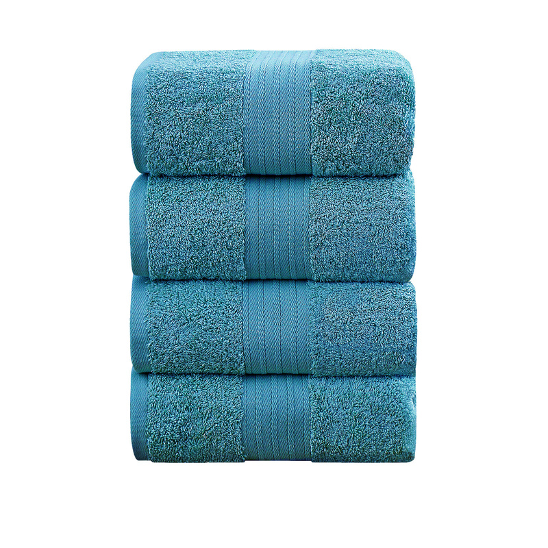 Linenland 4 Piece Cotton Bath Towels Set