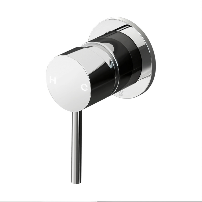 Cefito Basin Mixer or Twin Wall Tap Round Brass Faucet Shower Bathtub