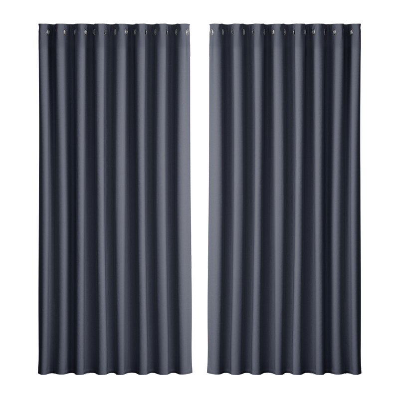 Artiss 2X Blockout Curtains Eyelet 300x230cm