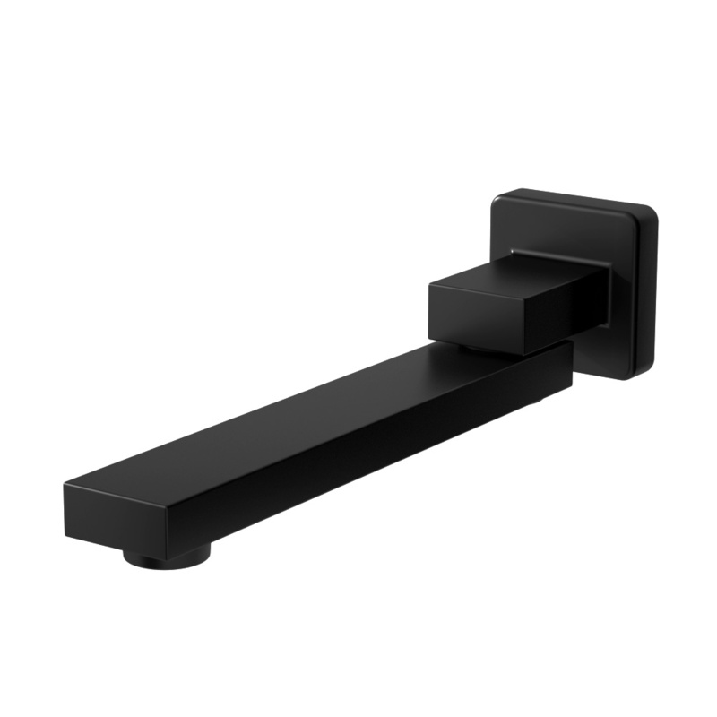 Cefito Bathroom Mixer Spout Wall Bath Tap Square Swivel Bathtub