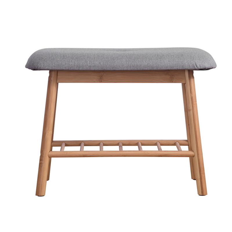 Artiss Shoe Rack Shoe Bench Fabric Seat