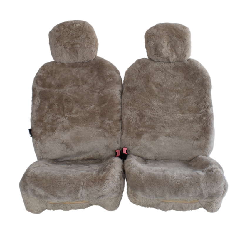 Downunder Sheepskin Seat Covers with Head Rest-Universal Size (16mm)