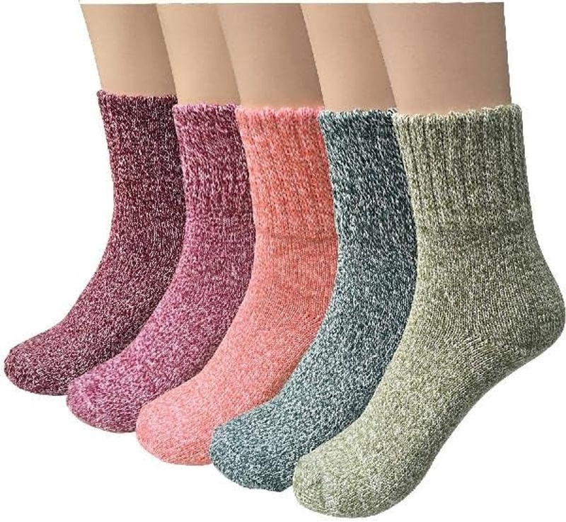 5-pair women's winter socks - extra thick and comfortable winter socks