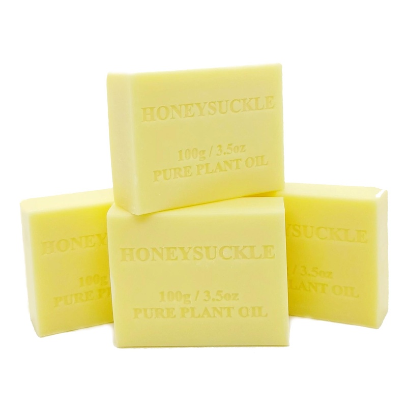 100g Plant Oil Soap Honeysuckle Scent Pure Vegetable Base Bar Australian