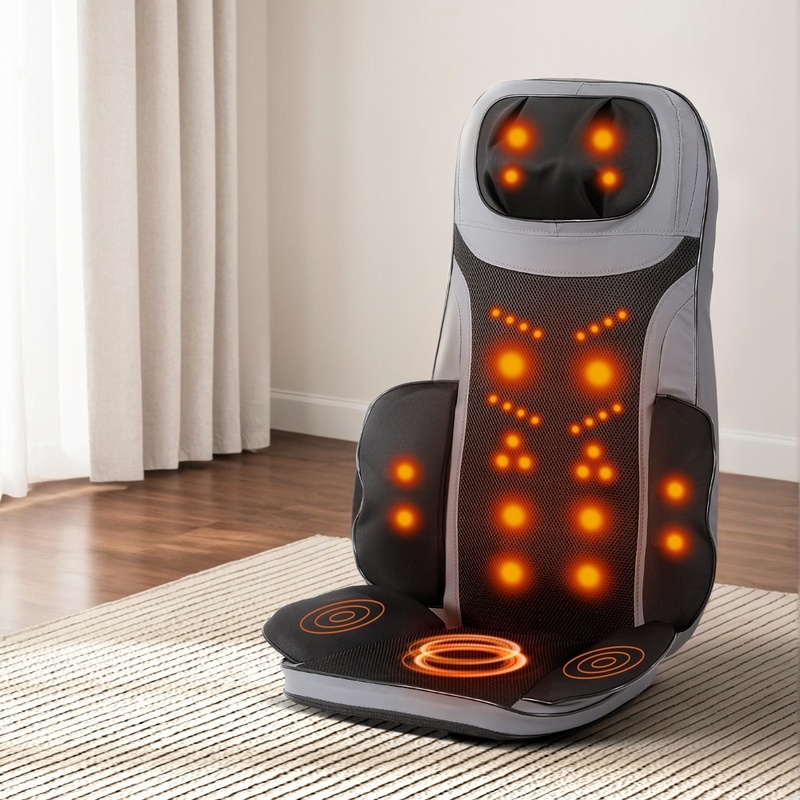 Livemor 8-nodes Full Back Massage Cushion Heating Massage Seats
