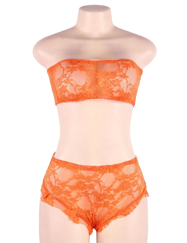 Sensual High Waist Full Lace Bra and Panty Lingerie Set by My Secret Drawer