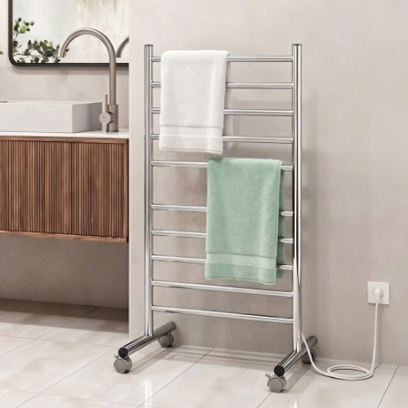 Devanti 10-Bar Freestanding Heated Towel rail