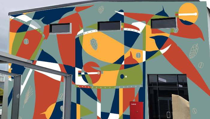 Mural Painting mock up