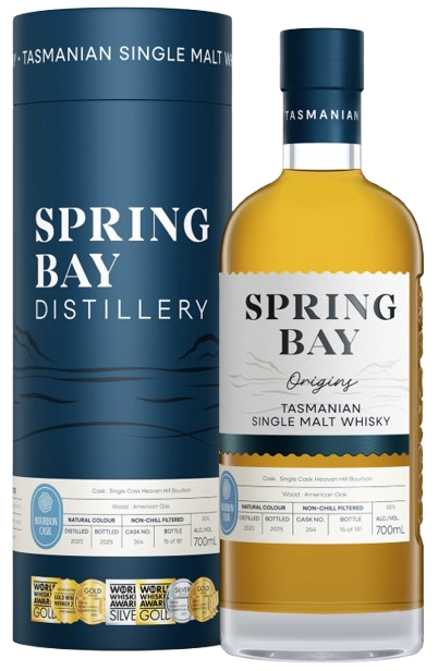 Spring Bay Tasmanian Single Malt Whisky Bourbon Cask 49% 700ml