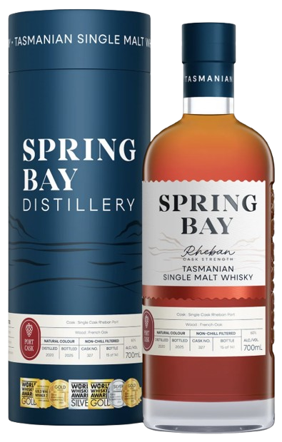 Spring Bay Tasmanian Single Malt Whisky Rheban Strength Port Cask 60% 700ml