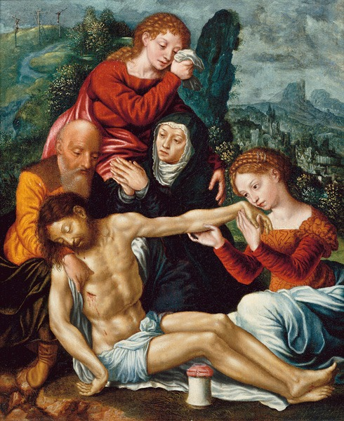 The Lamentation of Christ, Catharina van Hemessen, c. 1550