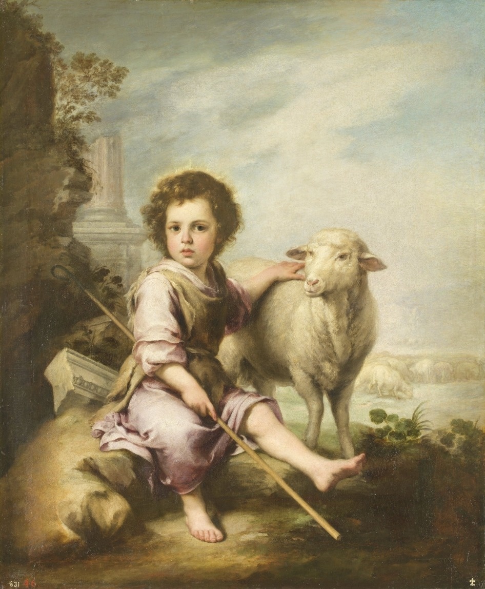 The Good Shepherd, Bartolome Esteban Murillo, c. 1660