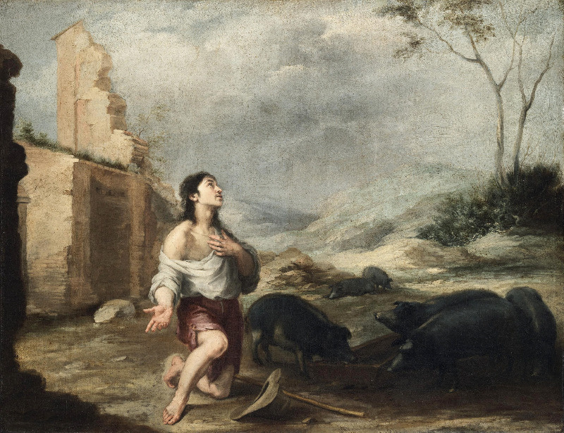 The Prodigal Son Feeding Swine, Murillo, c. 1660s
