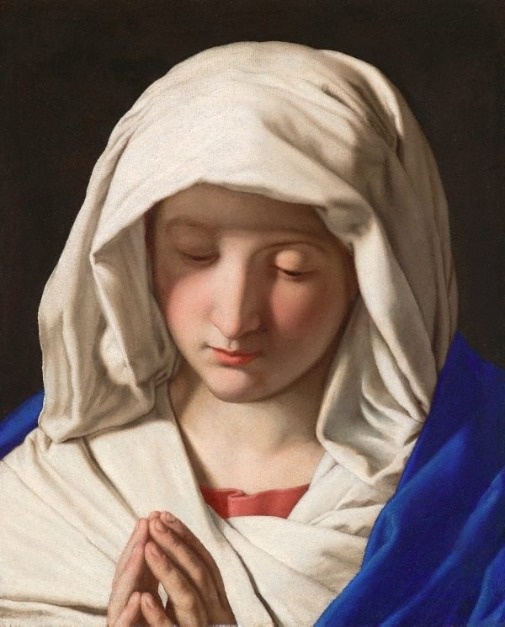 The Virgin in Prayer, Sassoferrato, c. post 1640