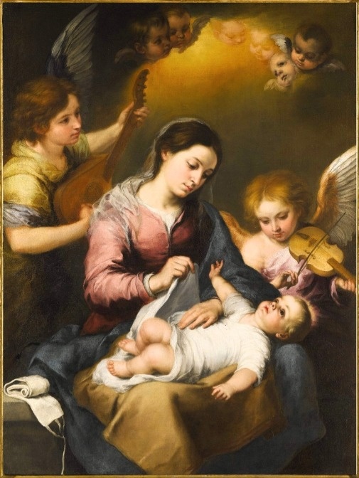 The Virgin of the Swaddling Clothes, Bartolome Esteban Murillo, c. 1665-1660