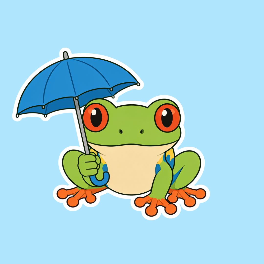 Umbrella Red Eyed Tree Frog