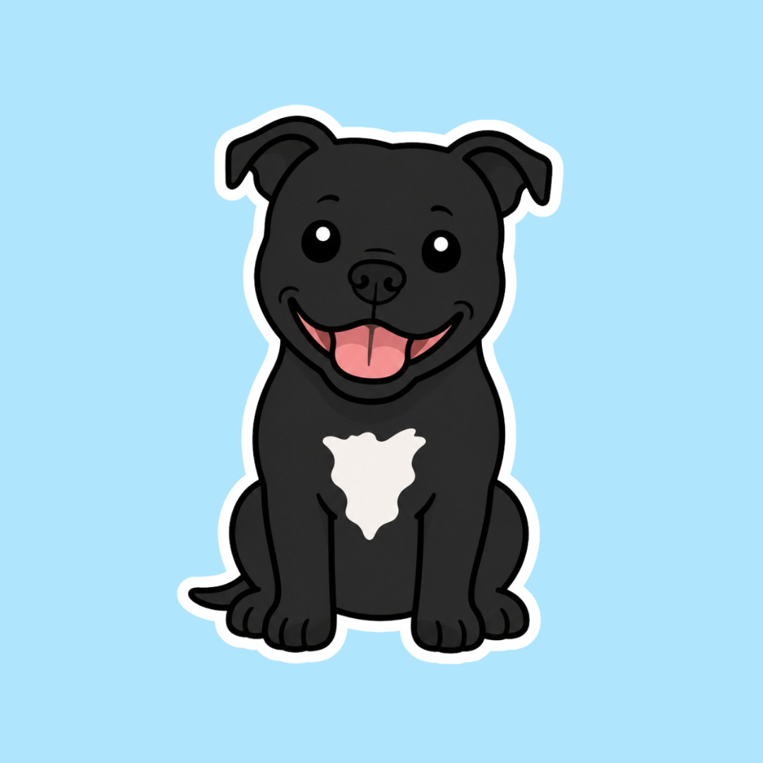Staffordshire Terrior Sticker