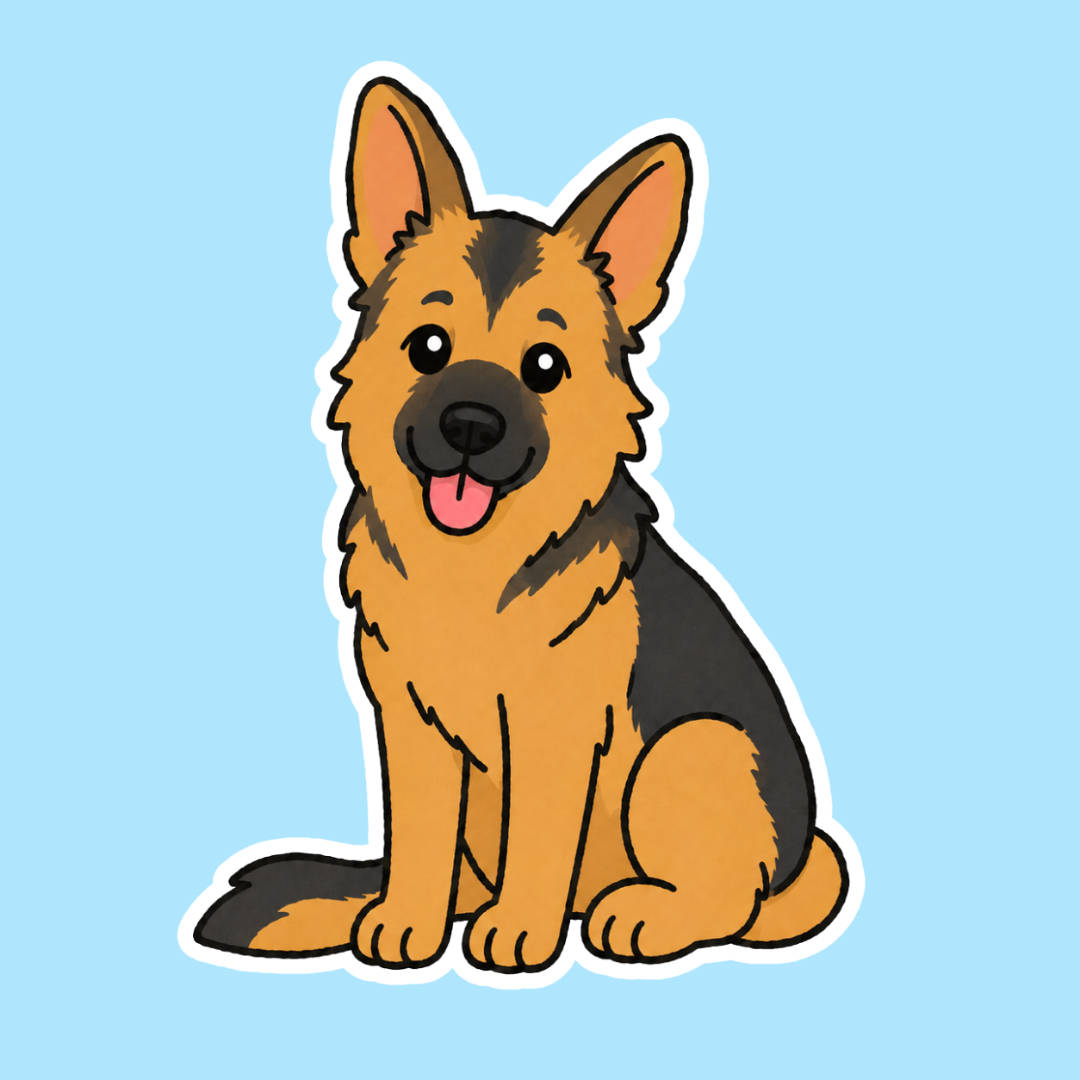German Shepherd Sticker