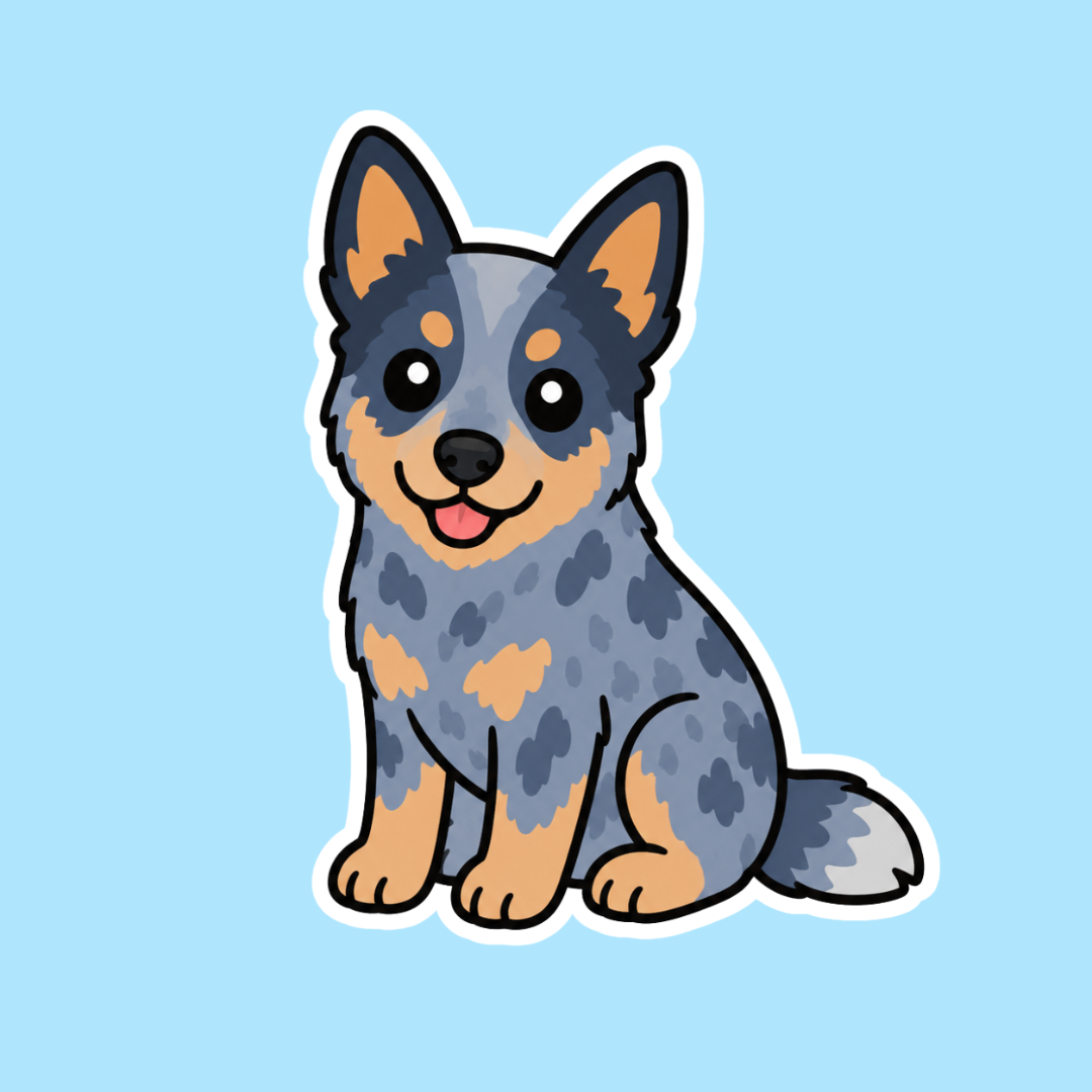 Blue Cattle Dog Sticker
