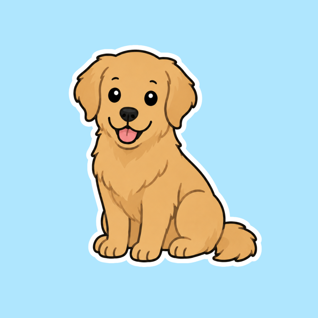 Golden Retriever Sticker
