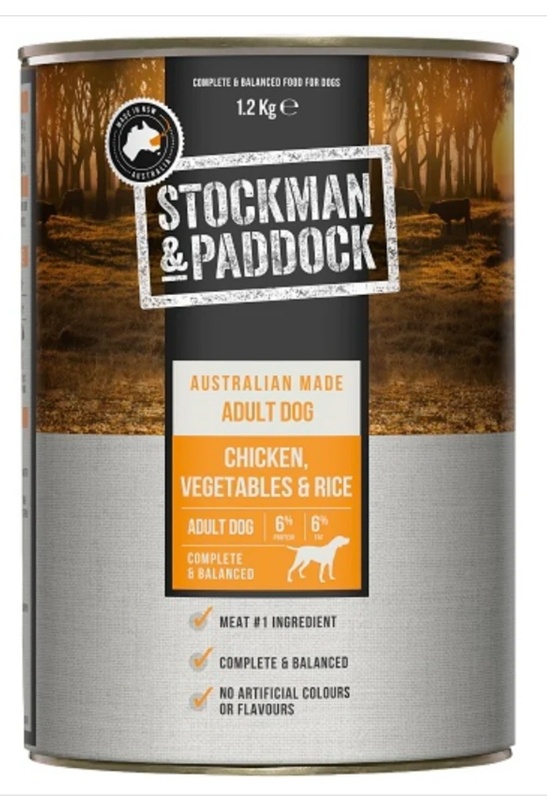 Stockman & PADDOCK Chicken with Vegetables & Rice 1.2kg  x 6 cans