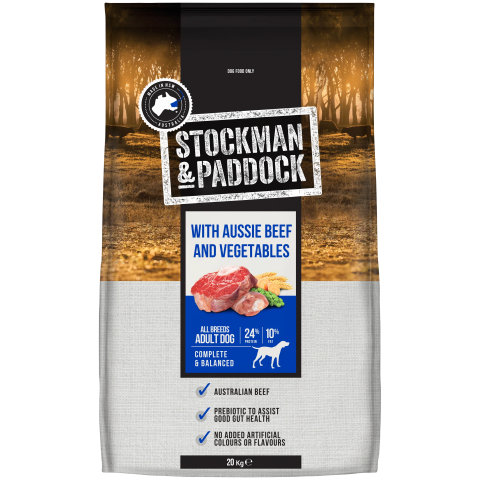 Stockmam & Paddock Aussie Beef with Vegetables 20kg
