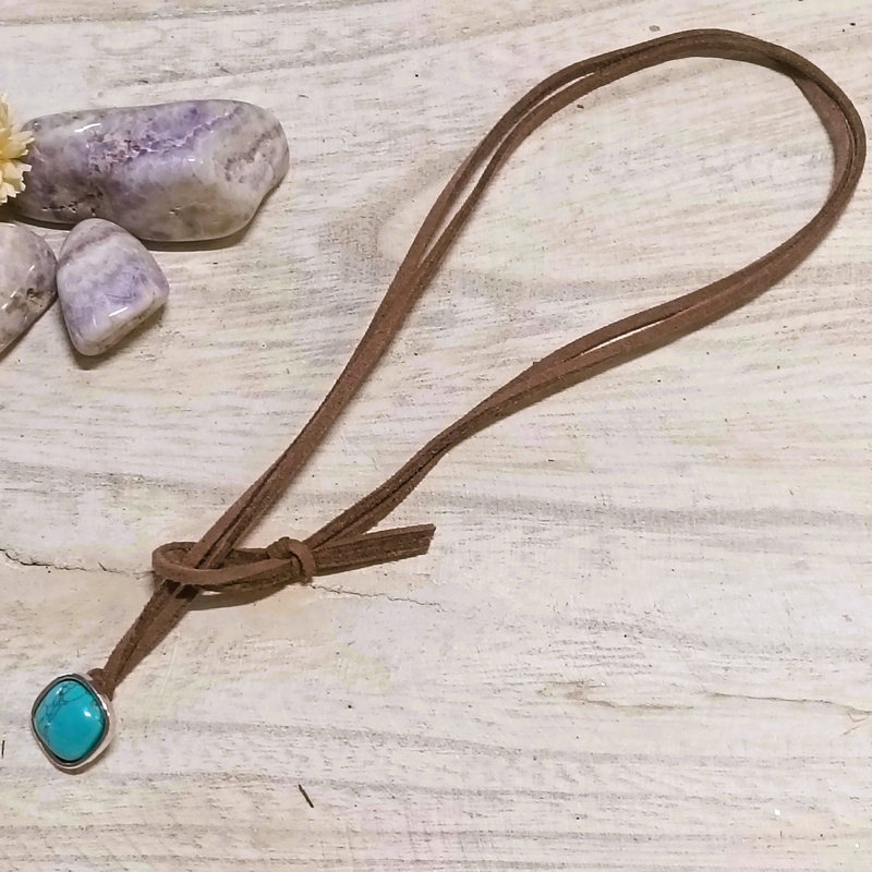 Turquoise Lariat Necklace