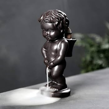 Little Boy Back Flow Incense Cone Holder