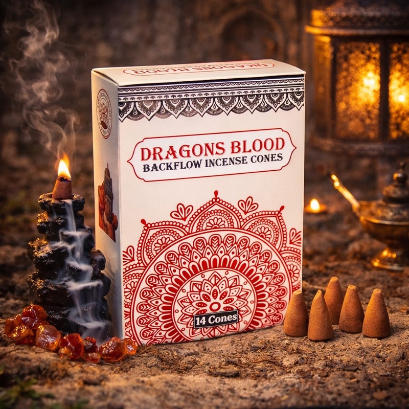Sacred Tree Backflow Incense Cones Dragons Blood