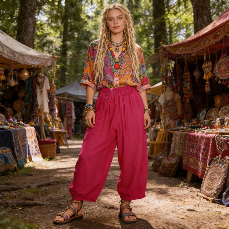 Elanora Fashions Shirred Waist Pants