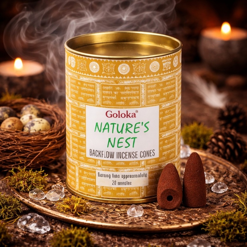 Goloka Back Flow Incense Cones – Nature’s Nest