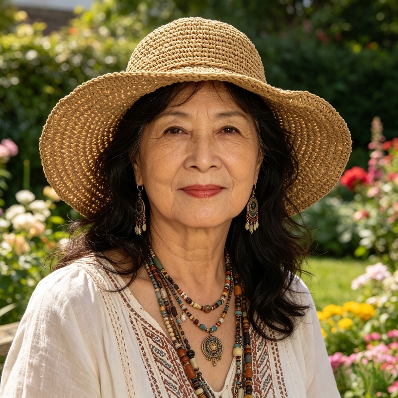Adult Handmade Raffia Sun Hat
