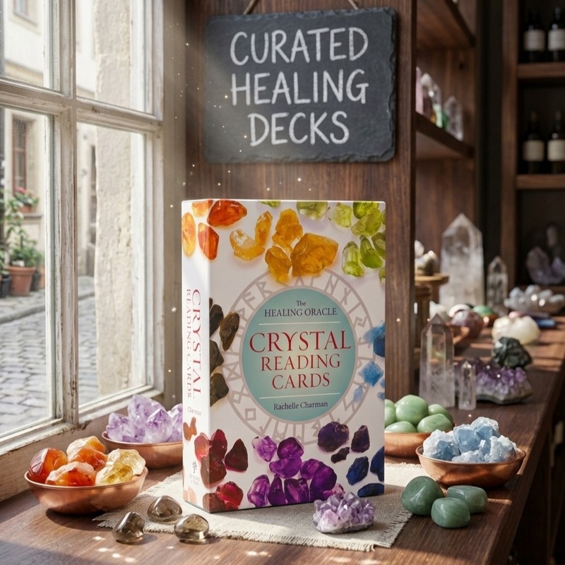 The Healing Oracle Crystal Reading Cards Deck