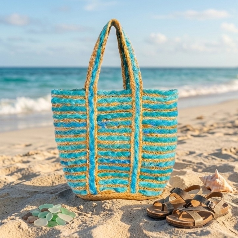 Blue Chindi Blend Tote Bag – Medium