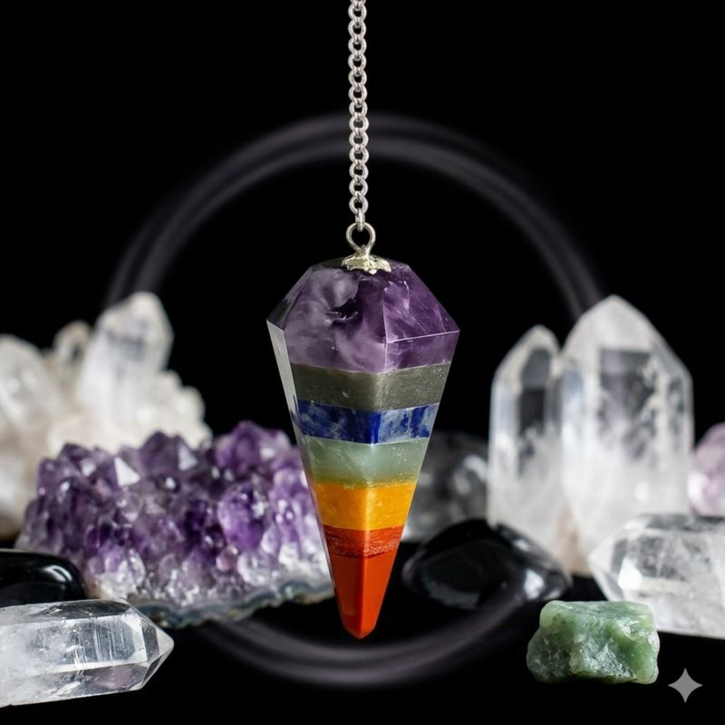 Chakra Gemstone Pendulum