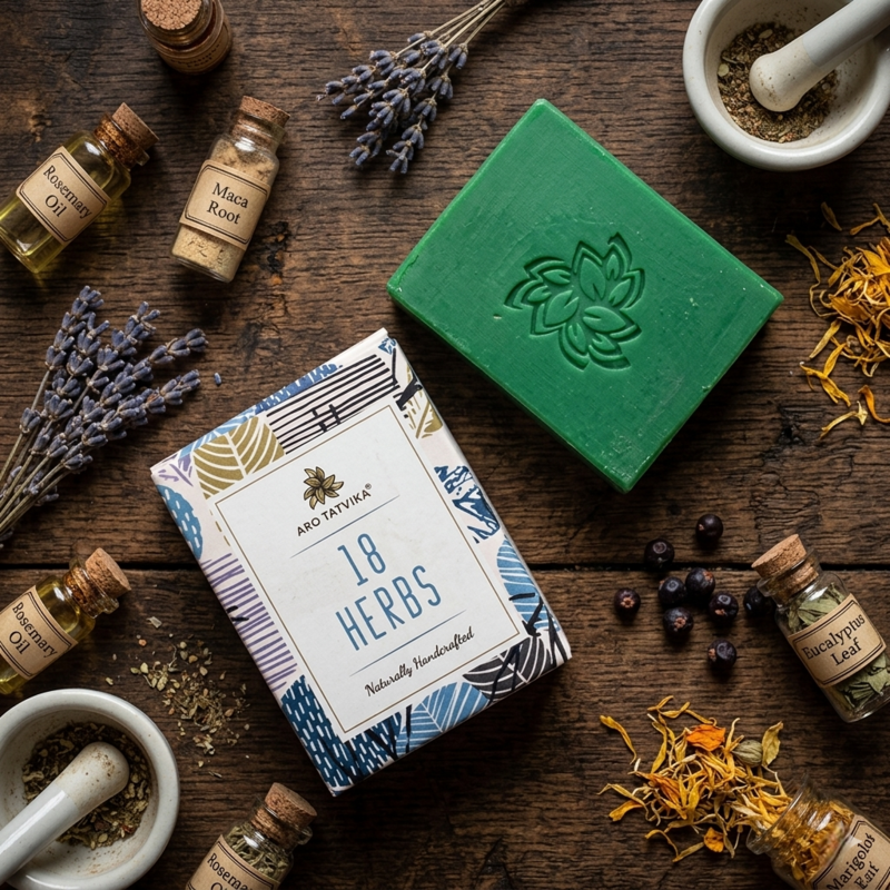 Arotatvika Handmade Soap 18 Herbs 100g Bar