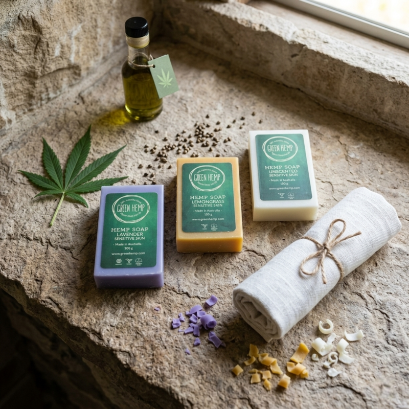 Green Hemp’ Hemp Seed Oil Soap 100 Assorted