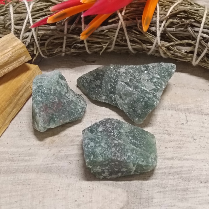Raw Green Aventurine Chunks – Pack 3