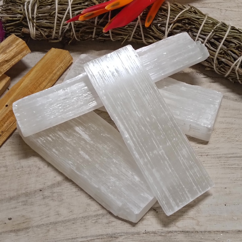 Raw Selenite Sticks Pack 4