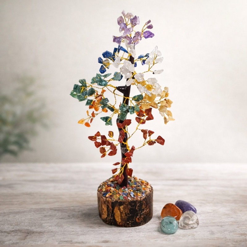 Chakra Stone Gem Tree - Large