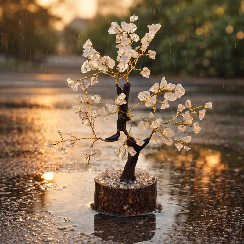 Rose Quartz Gem Tree - Medium