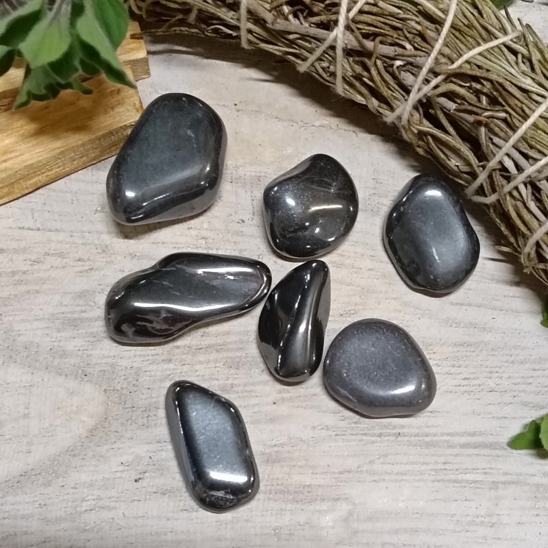 Hematite Tumble Stones Pack 7