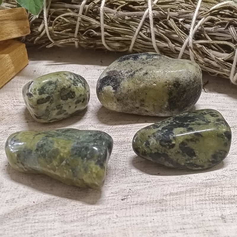Nephrite Jade Large Tumble Stones Pack 4