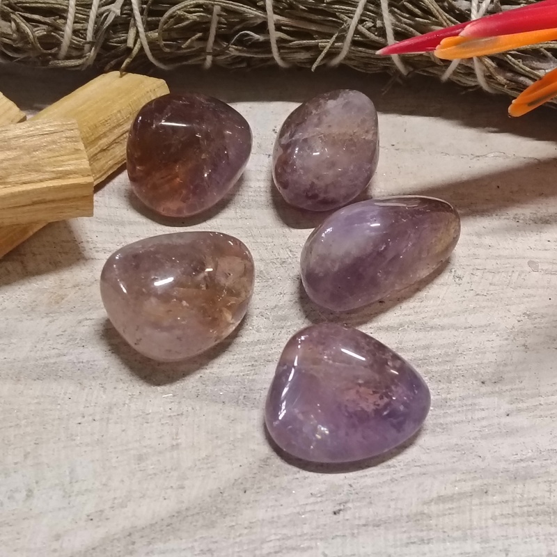 Ametrine Tumble Stones Pack 5