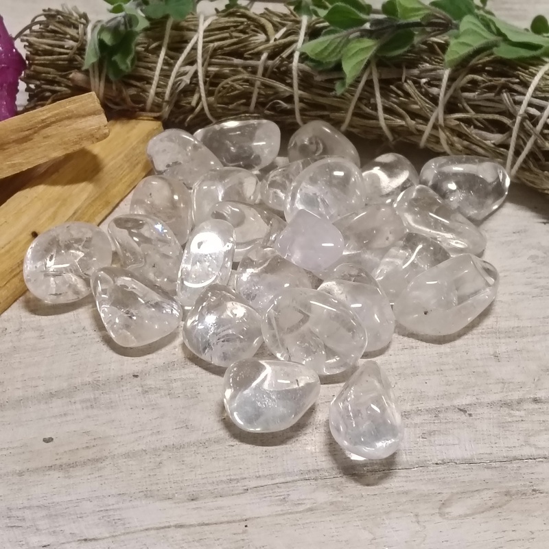 Clear Quartz Tumble Stones Pack 25