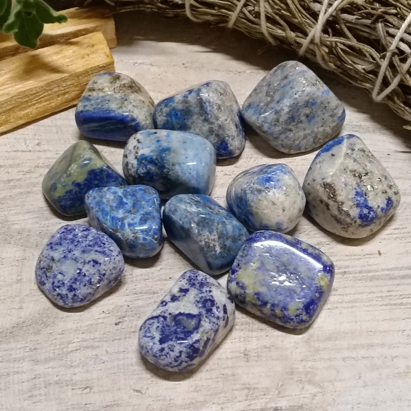 Lapis Lazuli Tumble Stones Pack 12