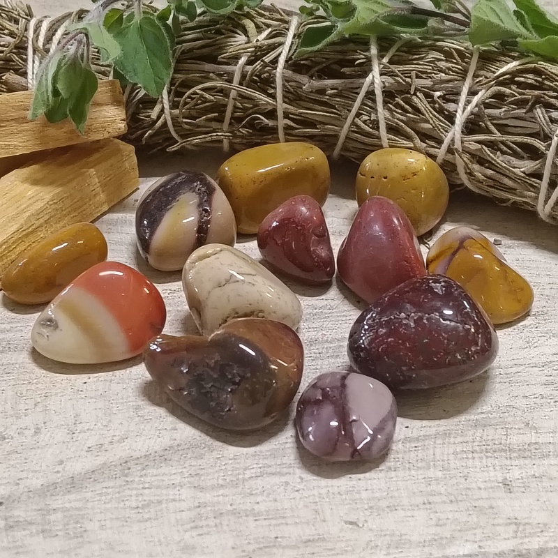 Mookaite Tumble Stones Pack 12