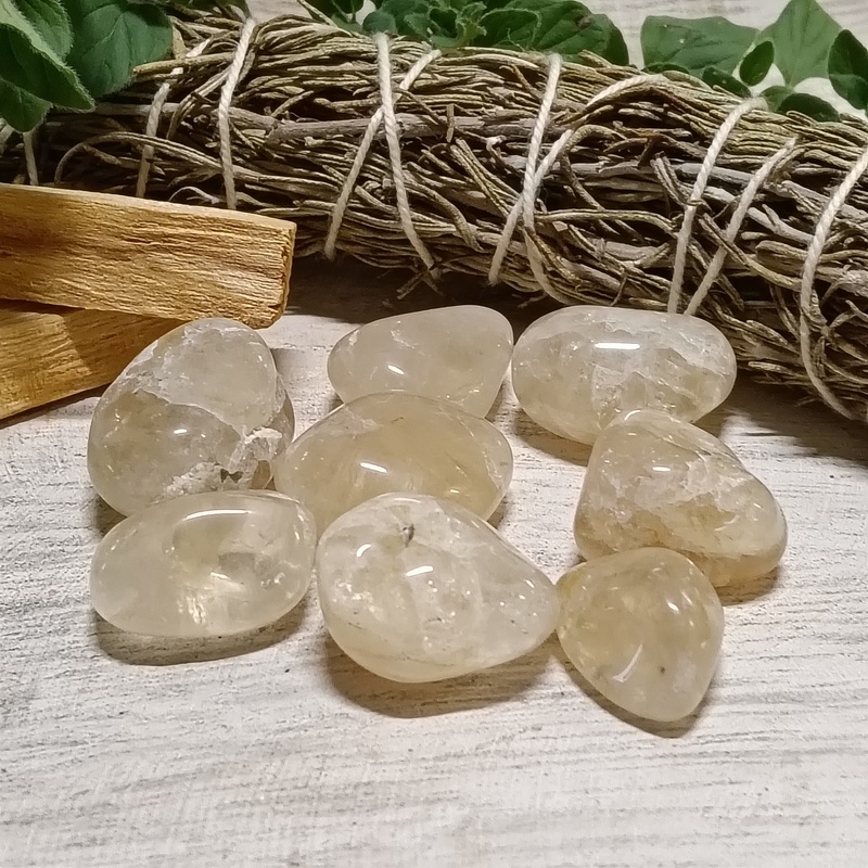 Natural Topaz Tumble Stones Pack 8